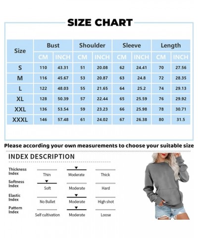 Crewneck Sweatshirts for Women Casual Basic Pullover Long Sleeve Solid Color Winter Tops Outfits with Pockets 2023 E012- Blue...