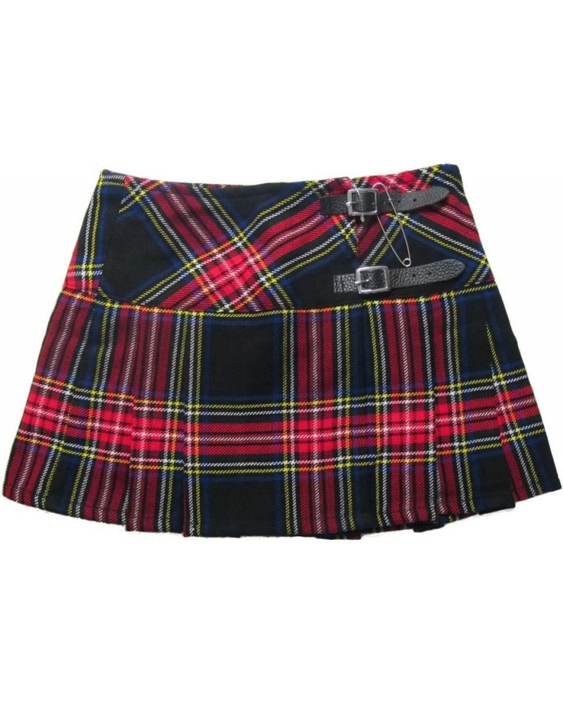 13 Inch Micro Mini Plaid Kilt Skirt Black/Red $16.15 Skirts