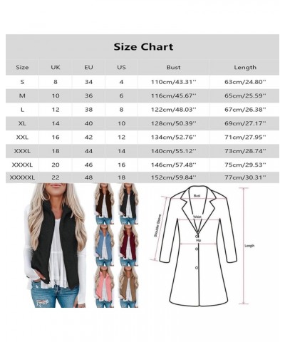 Womens Fuzzy Sherpa Fleece Jacket Lightweight Vest Cozy Sleeveless Cardigan Zipper Waistcoat Outerwear with Pocket 002-black ...