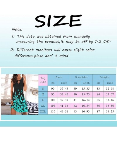 Summer Dresses for Women 2024 Trendy Casual Beach Dress A-Line Sundress Colorful Floral Printed Sleeveless Tank Tunic Dress 0...