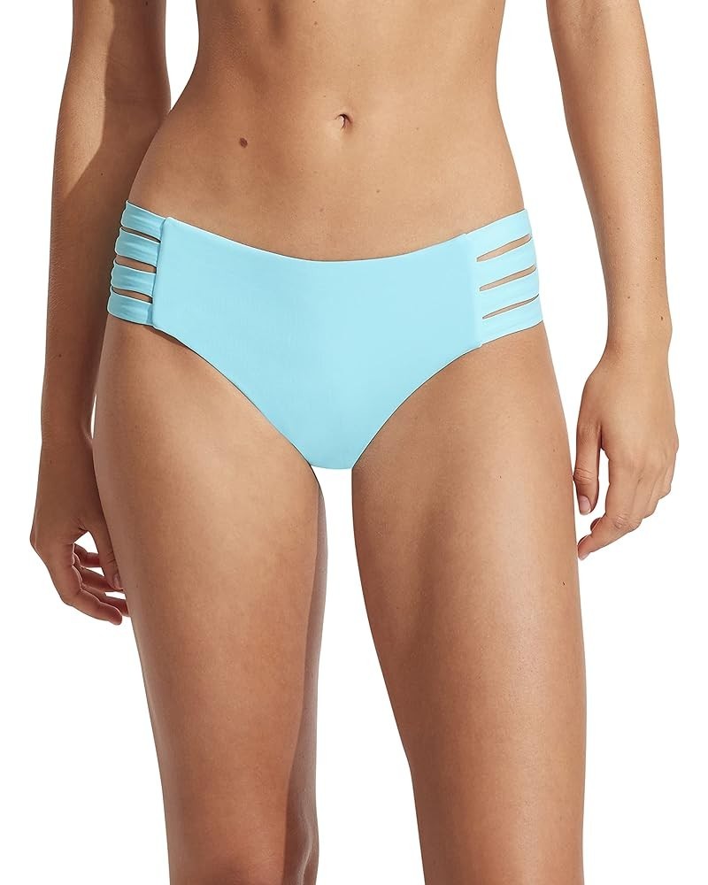 Women's Standard Multi Strap Hipster Bikini Bottom Swimsuit Eco Collective Aquamarine $30.64 Swimsuits