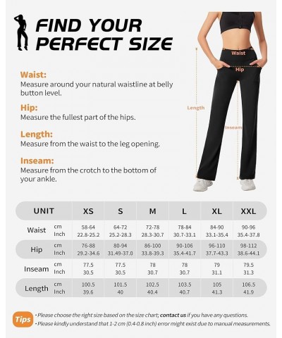 Flare Yoga Pants for Women High Waist, Bootcut Workout Stretch Leggings with Pockets & Tummy Control, Non-See-Through XX-Larg...