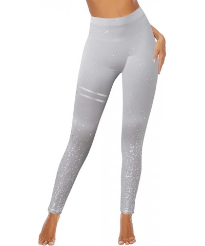 Compression Leggings for Women,Womens Yoga Pants Colorful Striped Print High Waist Tight Casual Workout Leggings Z33-gray $11...