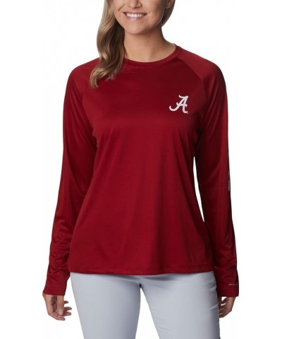 Women's Collegiate Tidal Tee Ls Shirt Alabama Crimson Tide XX-Large Ala - Red Velvet, White $32.75 T-Shirts