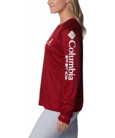 Women's Collegiate Tidal Tee Ls Shirt Alabama Crimson Tide XX-Large Ala - Red Velvet, White $32.75 T-Shirts