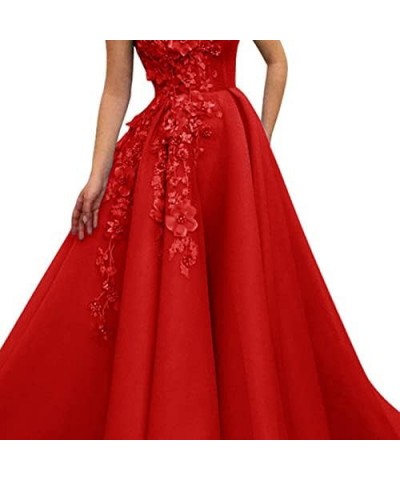 Off-The-Shoulder Prom Dress Mesh Tulle Sleeveless Long Applique Evening Gown 2023 Turquoise $56.32 Dresses