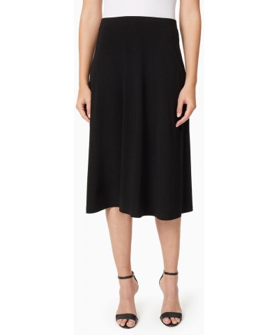 Women's Solid Ity Midi Flared Skirt, Black, Large $32.58 Skirts