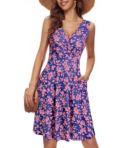 Womens Wrap V Neck Sleeveless Sundress Summer Flare Tank Dress with Pockets … Floral-96 $14.52 Dresses