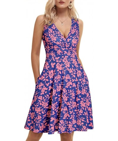 Womens Wrap V Neck Sleeveless Sundress Summer Flare Tank Dress with Pockets … Floral-96 $14.52 Dresses