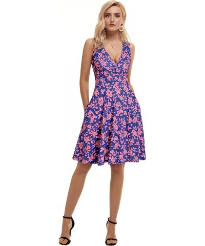 Womens Wrap V Neck Sleeveless Sundress Summer Flare Tank Dress with Pockets … Floral-96 $14.52 Dresses