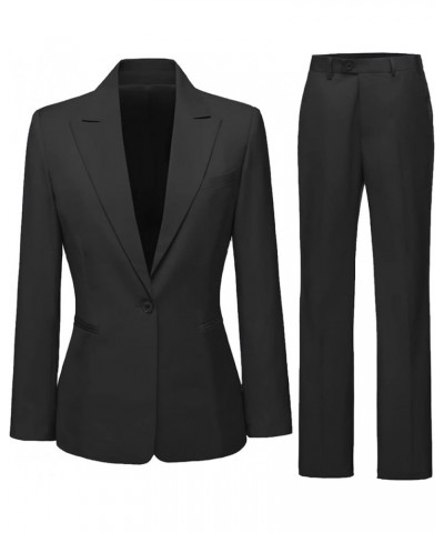 2 Pieces Women Suits One Button Suit for Work Professional Elegant Outfits for Women Formal Pantsuits Evening Party Gray $24....