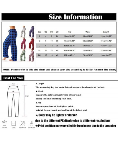 Pajama Pants Cotton Pajamas for Women Oversized Wide Leg Hip Relaxed Fit Tartan Cozy Drawstring Slacks 01-black $8.24 Sleep &...