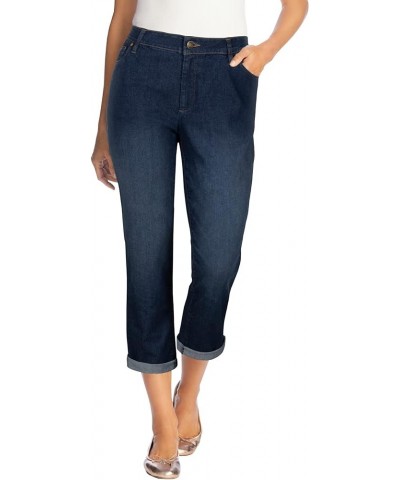 Women's Plus Size Girlfriend Stretch Jean Midnight Sanded $20.15 Jeans