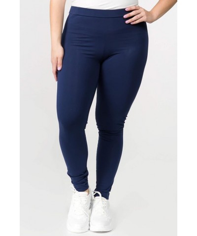 Women's High Waist Premium Cotton Leggings Flared Bootcut Yoga Pants Navy $13.22 Leggings