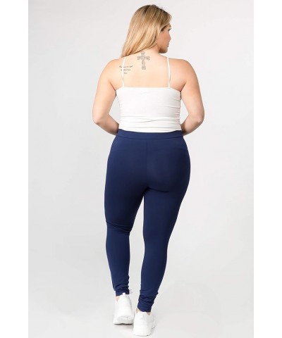 Women's High Waist Premium Cotton Leggings Flared Bootcut Yoga Pants Navy $13.22 Leggings