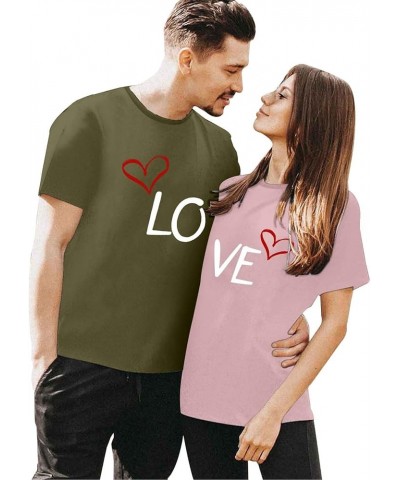 King and Queen Couples Valentines Day Shirt Novelty Short Sleeved Love Printed Tee Shirts Comfortable Lover Matching T-Shirt ...