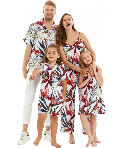 Matchable Family Hawaiian Luau Men Women Girl Boy Clothes in Garden at Dawn Women Women Mermaid Dress $17.64 Jewelry