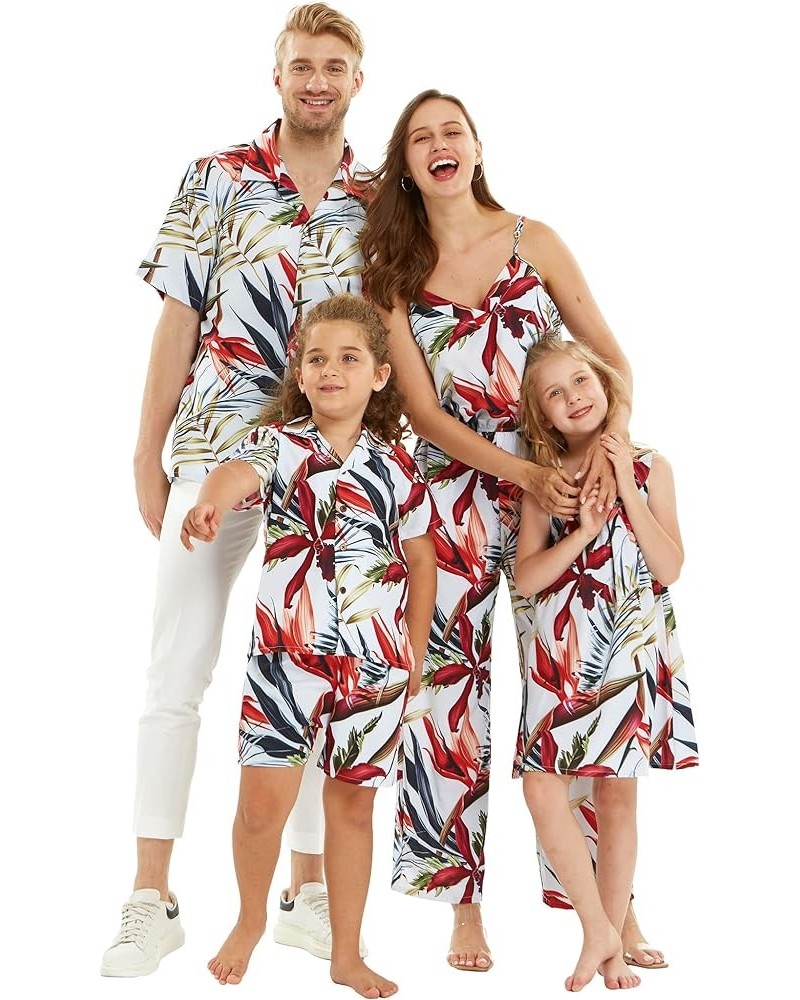 Matchable Family Hawaiian Luau Men Women Girl Boy Clothes in Garden at Dawn Women Women Mermaid Dress $17.64 Jewelry