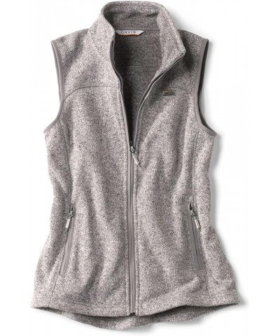 Women's Recycled Sweater Fleece Vest Gray $24.84 Vests