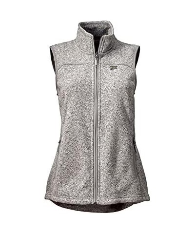 Women's Recycled Sweater Fleece Vest Gray $24.84 Vests