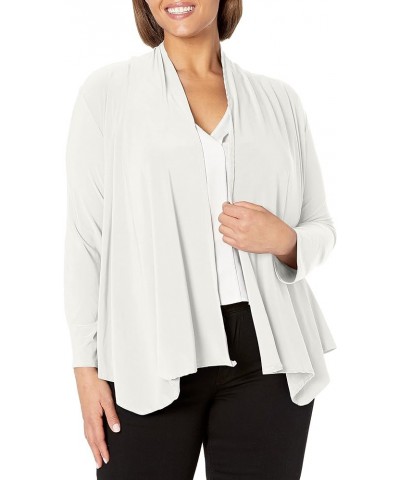 Women's Long Sleeve Open Front Cozy Cardigan Ivory $10.88 Sweaters