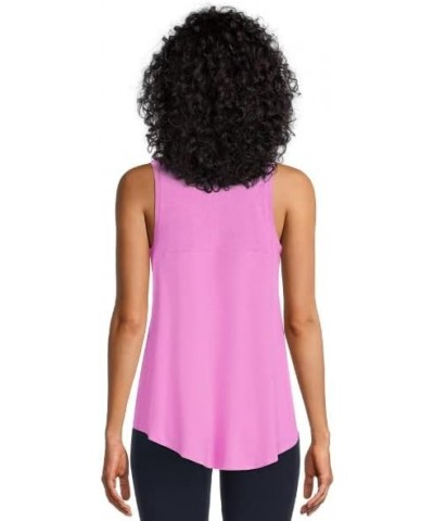 Women's High Low V-Neck Tank Top Orchid Bloom $10.08 Tanks