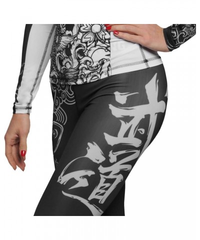 Leggings Women Koi Compression Pants Fitness Yoga Pilates Gym Running No Gi Base Layer Black $25.17 Activewear