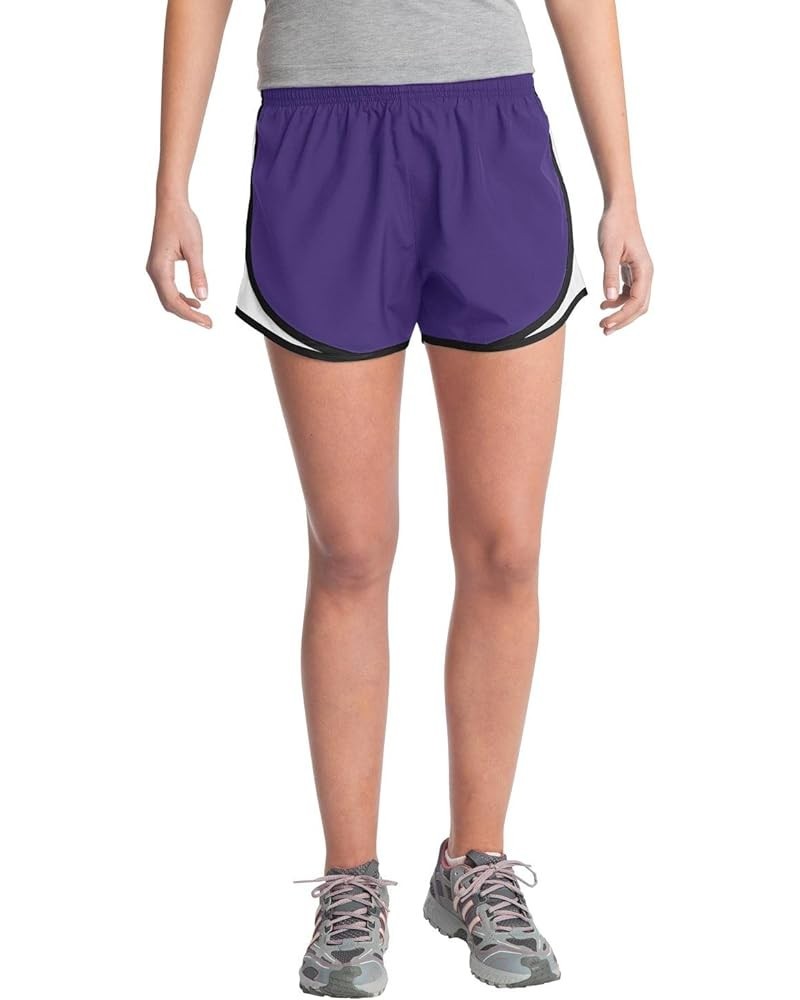 Ladies Cadence Short. LST304 Purple/ White/ Black $8.24 Activewear