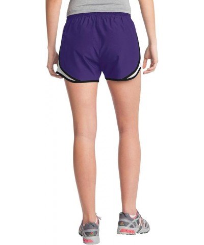 Ladies Cadence Short. LST304 Purple/ White/ Black $8.24 Activewear