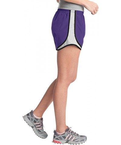 Ladies Cadence Short. LST304 Purple/ White/ Black $8.24 Activewear