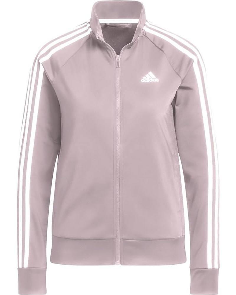 Women's Essentials Warm-up Slim 3-Stripes Track Jacket Preloved Fig $20.30 Jackets