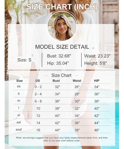 Womens Swimsuit Coverup Beach Swimwear Cover Ups Roll Sleeve Bathing Suit Cover up Shirt Dresses White $16.19 Swimsuits