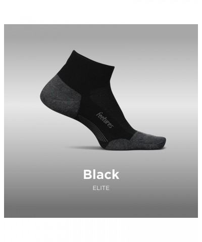 Elite Max Cushion Low Cut Sock - Athletic Running Sock - Sport Sock with Targeted Compression - (1 Pair) New Black $9.43 Socks