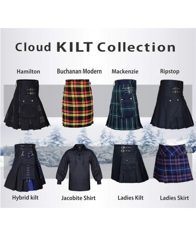 CLOUD KILT" Kilt for Women 100% Cotton Jeans Traditional Scottish Kilt Purple $25.44 Jeans