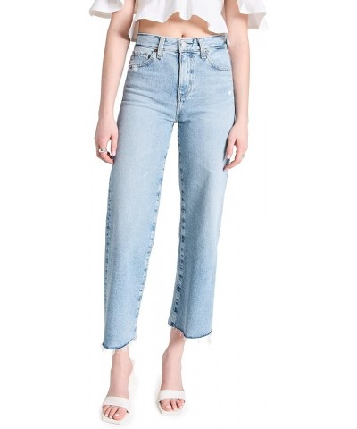 Women's Saige High Rise Straight Wide Leg Crop Jean Apparition $55.14 Jeans