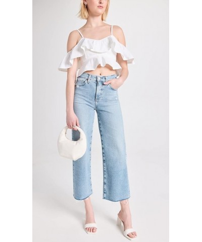 Women's Saige High Rise Straight Wide Leg Crop Jean Apparition $55.14 Jeans