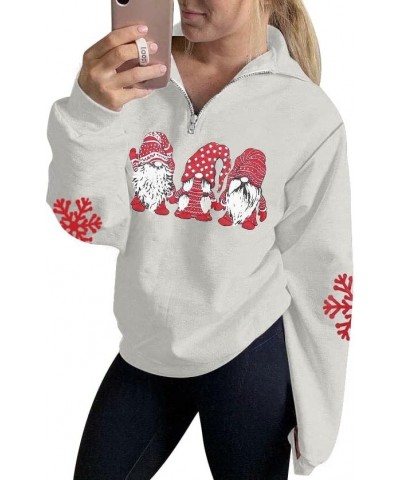 Merry Christmas Sweatshirts For Women Gnomes Santa Christmas Sweatshirt Cute Long Sleeve Pullover Top W-white $18.80 Hoodies ...