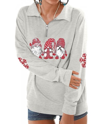 Merry Christmas Sweatshirts For Women Gnomes Santa Christmas Sweatshirt Cute Long Sleeve Pullover Top W-white $18.80 Hoodies ...