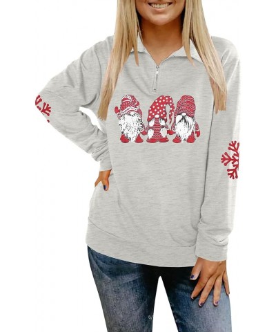 Merry Christmas Sweatshirts For Women Gnomes Santa Christmas Sweatshirt Cute Long Sleeve Pullover Top W-white $18.80 Hoodies ...