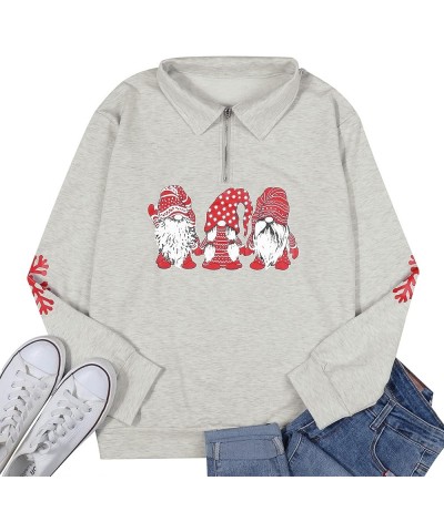 Merry Christmas Sweatshirts For Women Gnomes Santa Christmas Sweatshirt Cute Long Sleeve Pullover Top W-white $18.80 Hoodies ...