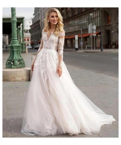 Lace Beach Boho Wedding Dresses for Bride 2023 Long Bohemian Mermaid Bridal Gowns for Women MR46 A-ivory $70.95 Dresses