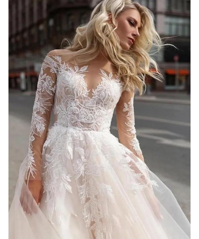 Lace Beach Boho Wedding Dresses for Bride 2023 Long Bohemian Mermaid Bridal Gowns for Women MR46 A-ivory $70.95 Dresses