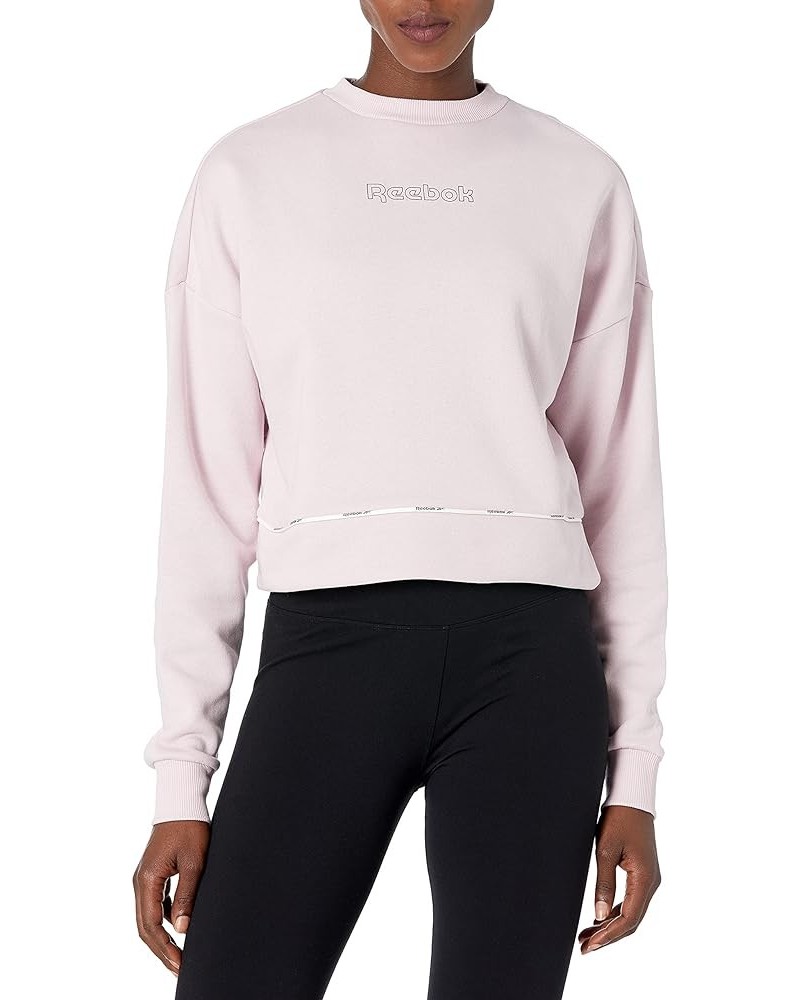 Women's Crewneck Sweatshirt Frost Berry/Piping Detail $24.64 Activewear