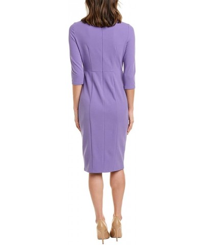 Women's Knotted Crepe Sheath Dress Moonshine Violet $15.16 Dresses