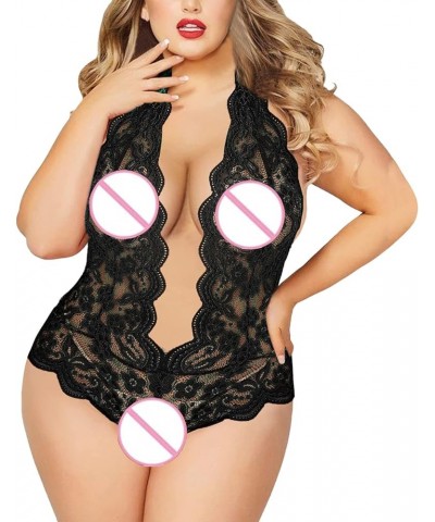 Sexy Lingerie for Women Naughty for Sex/Play One Piece Lingerie Sexy Lace Bodysuit Teddy Babydoll Naughty Black $6.35 Lingerie