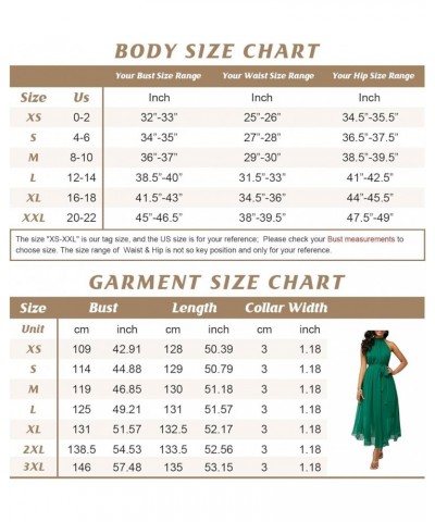 Women's Summer Halter Neck Sleeveless Party Beach Maxi Chiffon Dress White $16.97 Dresses