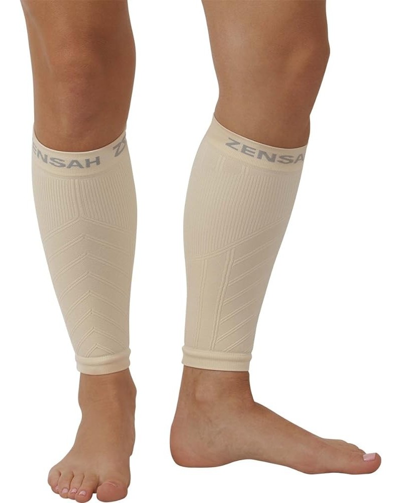 Running Leg Compression Sleeves - Shin Splint, Calf Compression Sleeve Men and Women Large/X-Large Beige $26.54 Others