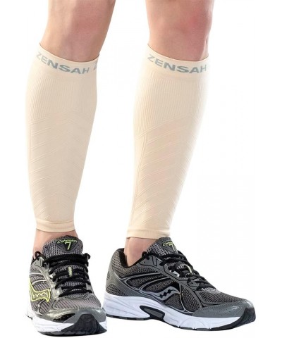 Running Leg Compression Sleeves - Shin Splint, Calf Compression Sleeve Men and Women Large/X-Large Beige $26.54 Others