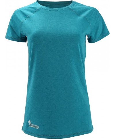 Mossy Oak Elements Women's Breeze Short Sleeve Coolcore Sun Shirt Caribbean Sea $11.01 Activewear