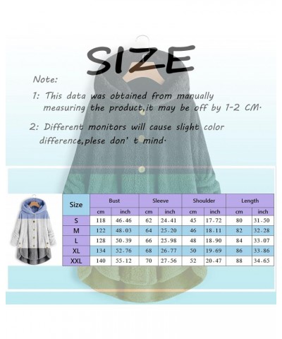 Womens 2023 Fashion Fuzzy Fleece Jackets Hooded Button Long Sleeve Plush Sherpa Baggy Pea Coats Outerwear with Pocket $10.80 ...